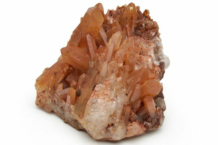 Tangerine Quartz Crystal Cluster - Brazil #229443